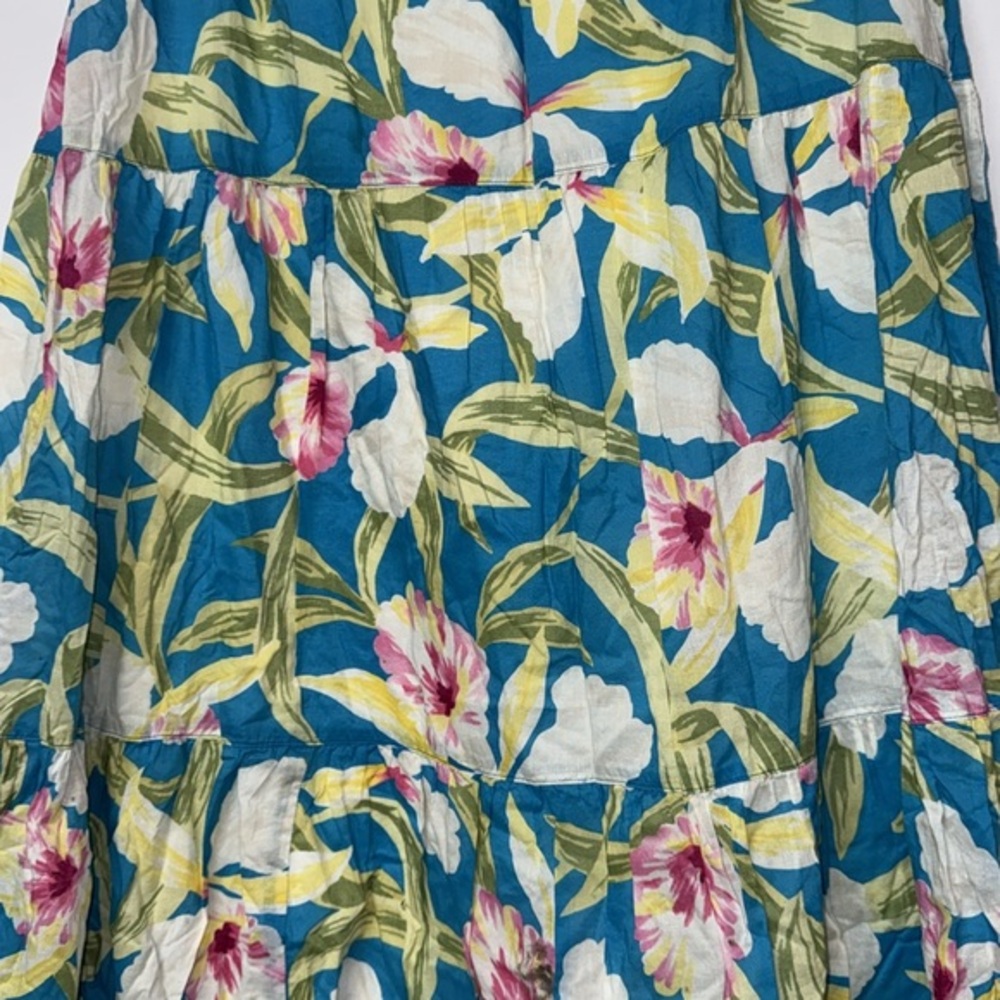 Lauren Ralph Lauren S Small‎ Floral Maxi Skirt in Blue and Pink - Picture 6 of 8